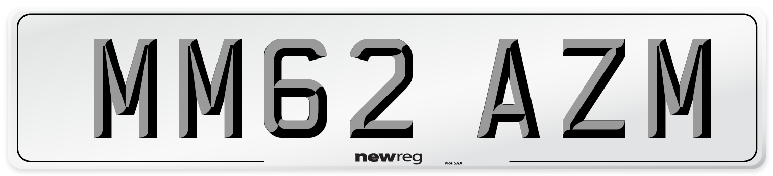 MM62 AZM Number Plate from New Reg